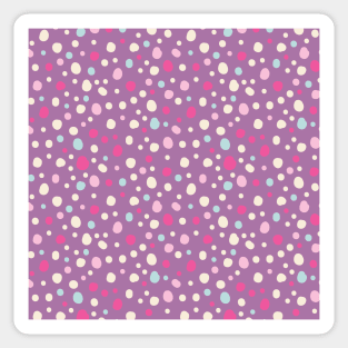 Purple Polka Dots Sticker